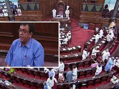 TMC MP Santanu Sen suspended from Rajya Sabha for remaining part of Parliament Monsoon Session Santanu Sen Suspended: ఉభయసభల్లో పెగాసస్ ప్రకంపనలు..తృణమూల్ కాంగ్రెస్ ఎంపీ శంతనుపై వేటు