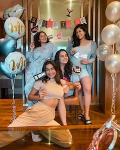 PICS: Mom-To-Be Kishwer Merchant Flaunts Baby Bump As She Enjoys Her Best Friend's Bachelorette Party