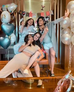 PICS: Mom-To-Be Kishwer Merchant Flaunts Baby Bump As She Enjoys Her Best Friend's Bachelorette Party