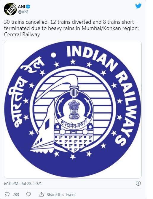 Indian Railways Trains Cancelled: భారీ వర్షాల కారణంగా రద్దైన రైళ్లు ఇవే…