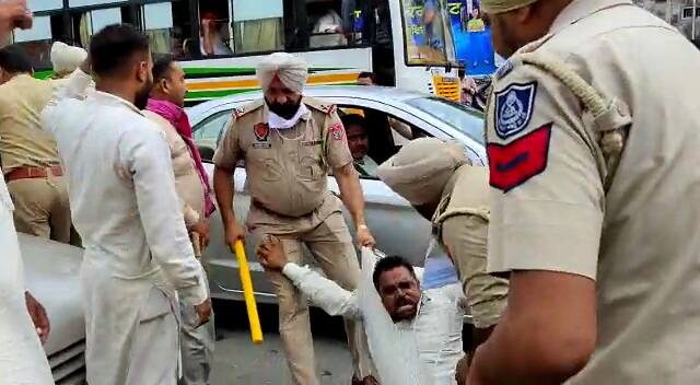 ਬਠਿੰਡਾ 'ਚ ਖਜ਼ਾਨਾ ਮੰਤਰੀ ਦਾ ਵਿਰੋਧ