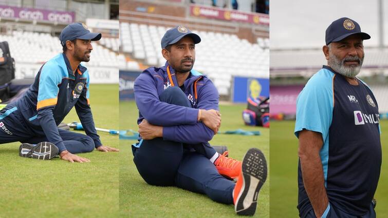 India vs England Bharat Arun, Wriddhiman Saha and Abhimanyu Easwaran rejoin India Test squad in Durham India vs England: আইসোলেশন পর্ব কাটিয়ে জাতীয় দলে যোগ দিলেন ঋদ্ধি, ভরত, অভিমন্যু