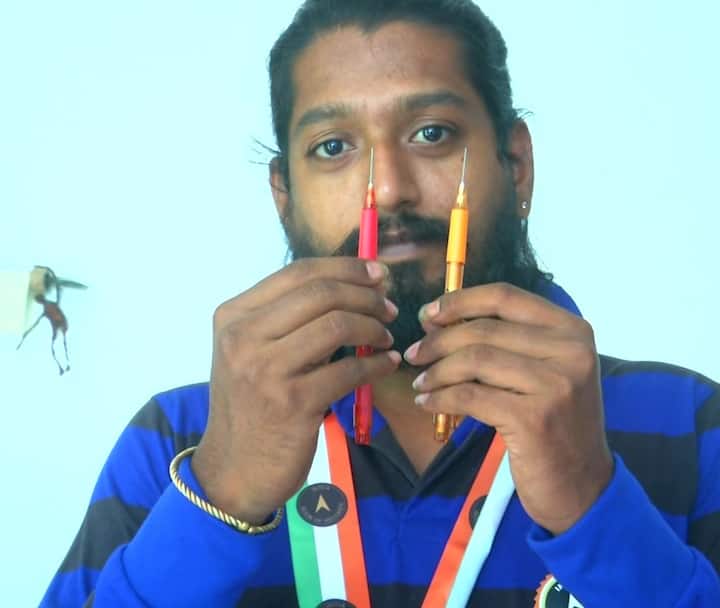 Tamil Nadu: Coimbatore-Based Micro Artist Anand Carves Names Of 48 Asian Countries On Pencils Tips Tamil Nadu: Coimbatore-Based Micro Artist Anand Carves Names Of 48 Asian Countries On Pencils Tips