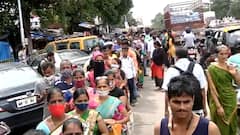 Mumbai: Half-km-long line for vaccine in Dharavi, social distancing violated