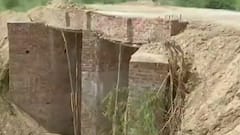 Illegal bridge made atop river in Uttar Pradesh, police in action
