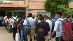 Delhi Unlock 8.0: Long queue of passengers outside metro stations; social distancing norms violated
