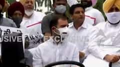 Tractor चलाकर संसद पहुंचे Rahul Gandhi, बोले - 'कृषि कानून किसानों के फायदे के लिए नहीं'