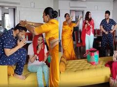 Rahul Vaidya और Disha Parmar को आशीर्वाद देने उनके घर पहुंचे किन्नर, किया खूब डांस और मांग लिया लाखों का नेग