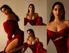 ਨੋਰਾ ਫਤੇਹੀ ਦੀਆਂ ਤਸਵੀਰਾਂ ਨੇ ਸੋਸ਼ਲ ਮੀਡੀਆ 'ਤੇ ਲਾਈ ਅੱਗ, ਰੈੱਡ ਡ੍ਰੈੱਸ 'ਚ ਵੇਖੋ ਅਭਿਨੇਤਰੀ ਦੀਆਂ ਤਸਵੀਰਾਂ