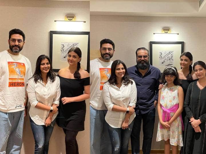 बॉलीवुड एक्ट्रेस ऐश्वर्या राय बच्चन, अभिषेक बच्चन और आराध्या बच्चन ने तमिल एक्टर सरथ कुमार और उनके परिवार के साथ क्वैलिटी टाइम बिताया. बच्चन परिवार के मेंबर तमिलनाडु के पुडुचेरी में एक साथ आए हैं. सरथ और ऐश्वर्या इन दिनों मणिरत्नम की अपकमिंग फिल्म पोन्निईन सेलवन' में साथ काम कर रहे हैं.