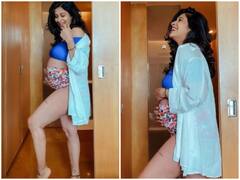 Mom-To-Be Kishwer Merchant Flaunts Huge Baby Bump In A Stylish Swimwear; See Pics
