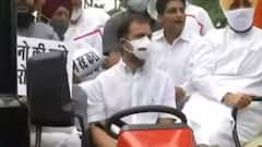 Rahul Gandhi brings tractor in Parliament, action might be taken against Police