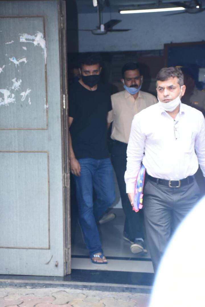 Kundra was produced before a Mumbai court which declined the prosecution plea for extending his police custody by another seven days. [pic credit: Manav Manglani]