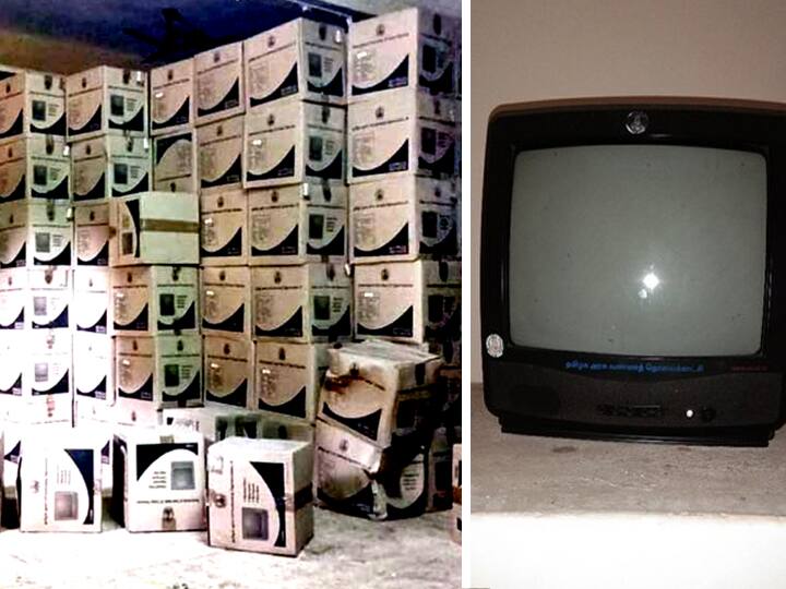 Free color television sets that have been wasted for 10 years without treating the eyes கடலூர்: யாருக்கும் பயனில்லாமல் 10 ஆண்டுகளாக கிடக்கும் 2 ஆயிரம் கலர் டிவி!