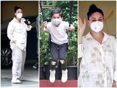 In Pics: बेटे तैमूर को झूला झुलाने आईं करीना कपूर खान, दूसरी प्रेग्नेंसी के बाद दिखा फीगर में ये बदलाव