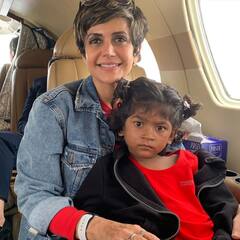 PICS: Mandira Bedi Pens Emotional Note As She Celebrates Daughter's 5th Birthday After Husband Raj Kaushal's Demise