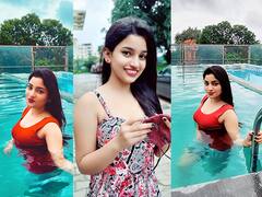 Rajeshwari Kharat : 'दिल है पानी पानी पानी...', लाल रंगाच्या सूटमध्ये राजेश्वरीचा हॉट अंदाज, पाहा खास फोटो