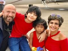 PICS: Mandira Bedi Pens Emotional Note As She Celebrates Daughter's 5th Birthday After Husband Raj Kaushal's Demise