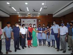 நீட் தேர்வு எழுத இருக்கும் அரசுப்பள்ளி மாணவர்களுக்கான, தேர்வு கட்டணத்தை வழங்கிய மாவட்ட ஆட்சியர்