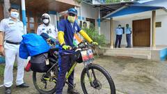 North 24 Parganas: 'সেফ ড্রাইভ সেভ লাইফ' প্রচারে সাইকেলে করে লাদাখের পথে নিমতার বিপ্লব দাস