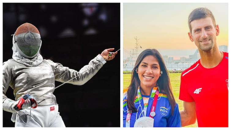 Tokyo Olympics: Indian Fencer Bhavani Devi Meets Novak Djokovic During Practice At Tokyo 2020 Tokyo Olympics: Indian Fencer Bhavani Devi Meets Novak Djokovic During Practice At Tokyo 2020 Tokyo Olympics: Indian Fencer Bhavani Devi Meets Novak Djokovic During Practice At Tokyo 2020