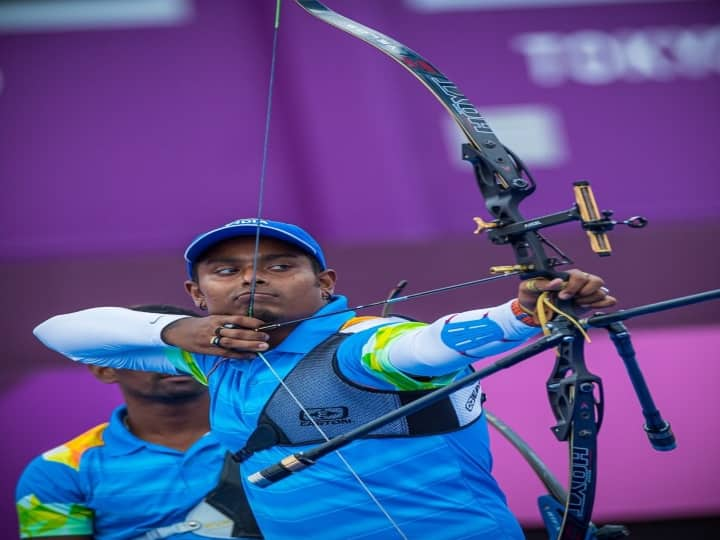 Tokyo Olympics: Men's Individual recurve Archery India's Atanu Das wins second round against korean archer Tokyo Olympics: ஒலிம்பிக் ஆடவர் தனிநபர் வில்வித்தை : இரண்டாவது சுற்றில்  கொரிய வீரரை வீழ்த்தி  அடானு தாஸ் வெற்றி !