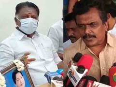 ‛தங்கமல்ல தகரச் செல்வன்...’ -ஓபிஎஸ்: ‛காலில் விழுவார் பாருங்க’ - தங்கத் தமிழ்செல்வன்! தேனியில் கருத்து மோதல்!