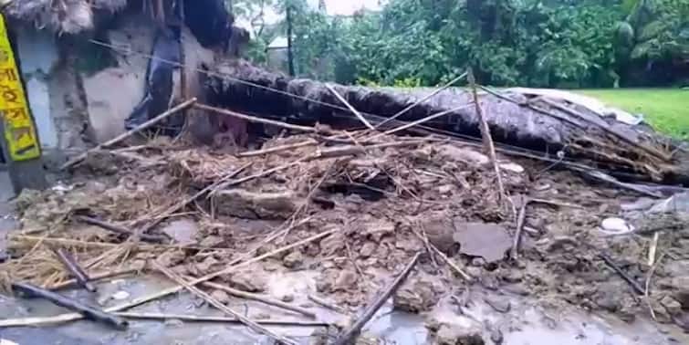 Birbhum Labhpur 2 injured in wall collapse heavy rain depression formation South Bengal Waterlogged Birbhum: লাভপুরে মাটির চালাঘর ভেঙে আহত ২, টানা বৃষ্টিতে জলমগ্ন বীরভূমের একাংশ