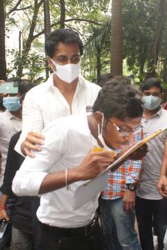 PICS: Boy Draws Birthday Boy Sonu Sood's Painting Using Tongue; Social Distancing Goes For A Toss As Fans Throng Outside His House