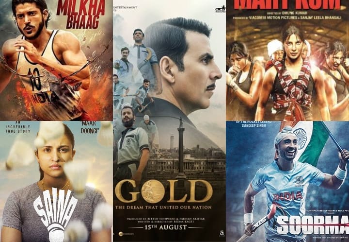 बॉलीवुड में हर साल सैकड़ों फिल्म्स बनती है, इनमें ज्यादातर फिल्में इश्क मोहब्बत, कॉमेडी या फिर एक्शन ड्रामा होती है. लेकिन इस बीच बायोग्राफी और रीयल स्टोरीज पर बनने वाली फिल्मों ने भी काफी जोर पकड़ा है. स्पोर्ट्स पर बनी इंसपायरिंग फिल्में भी लोगों को खूब पसंद आती है. आज हम आपको बताने जा रहे हैं कुछ ऐसी फिल्मों के बारे में जो ओलंपिक में फतह हासिल करने वाले खिलाड़ियों का कहानियों पर बनी हैं. और इन्होंने बड़े पर्दे पर आकर खूब धमाल मचाया.