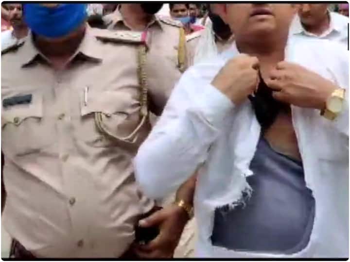 राजस्थान के श्रीगंगानगर में नए कृषि कानूनों पर प्रदर्शन के वक्त बदसूलकी, BJP नेता कैलाश मेघवाल के फाड़े कपड़े