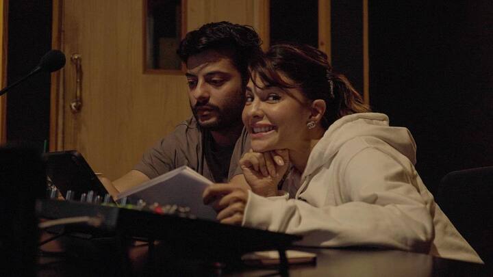 Bollywood stars are busy shooting for their respective projects after the Maharashtra government lifted the restrictions which were imposed to curb COVID-19. Jacqueline Fernandez aka B-town's 'Sunshine' girl is also busy shooting for her films. The Sri Lankan beauty, who is quite active on social media, treated the fans with several BTS photos from the dubbing of 'Attack'.