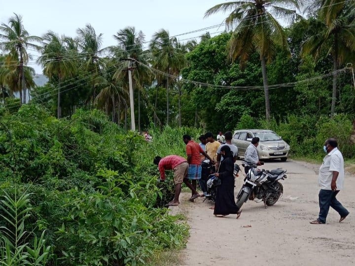 ஜோலார்பேட்டை அருகே கொடூரம் , பெட்ரோல் ஊற்றி எரிந்த  நிலையில் பெண்ணின் உடல் கண்டெடுப்பு