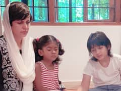 Mandira Bedi Performs Puja With Kids For Husband Raj Kaushal A Month After His Death