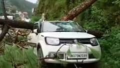 Caught on camera: Tree falls on parked car in Uttarakhand; none hurt