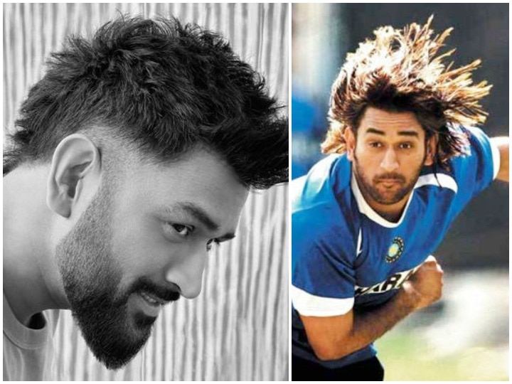 In Pics As MS Dhoni debuts the Vhawk heres a look at his iconic  hairstyles