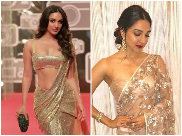 बॉलीवुड अभिनेत्री और बर्डथे गर्ल कियारा आडवाणी अपने फैशन स्टेंटमेंट को लेकर खासा सुर्खियों में रहती हैं. ऐसे में आज हम आपके कुछ ऐसी तस्वीरें दिखाने जा रहे हैं जब उन्होंने साड़ी के साथ गेम प्ले करते उसे वेस्टर्न टच के साथ टीम अप किया.