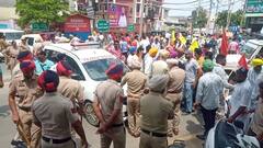 ਮਨਪ੍ਰੀਤ ਬਾਦਲ ਦਾ ਘਿਰਾਓ ਕਰਨ ਪਹੁੰਚਿਆ ਠੇਕਾ ਮੁਲਾਜ਼ਮ ਮੋਰਚਾ, ਤਸਵੀਰਾਂ 'ਚ ਦੇਖੋ ਕਿਵੇਂ ਪੁਲਿਸ ਨੇ ਰੋਕਿਆ