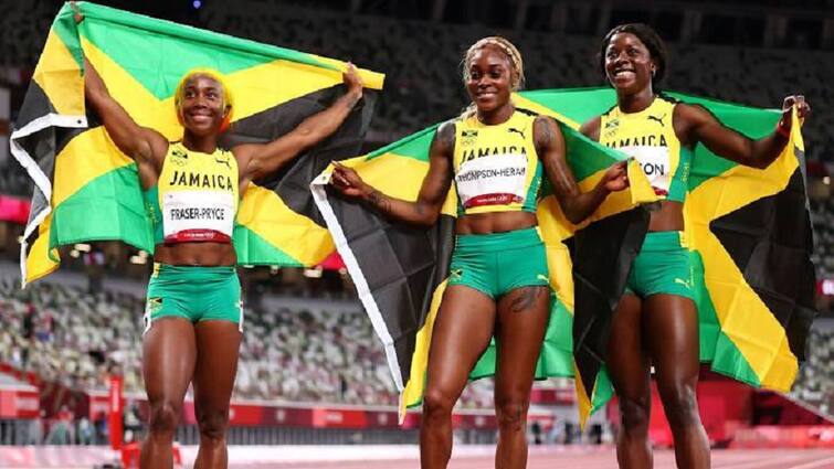 Tokyo Olympics 2020: Jamaica still dominate the track going 1-2-3 in women’s 100m, Usain Bolt elated Tokyo Olympic 2020: মহিলাদের ১০০ মিটার দৌড়ে সোনা, রুপো, ব্রোঞ্জ জামাইকার, উচ্ছ্বসিত বোল্ট