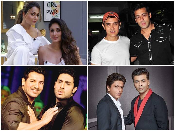 अक्सर सुना जाता है कि बॉलीवुड की चकाचौंध भरी लाइफ में कोई किसी का दोस्त नहीं होता. यहां हर रोज रिश्ते बनते हैं औऱ हर रोज बिगड़ते भी हैं. लेकिन इस बात में पूरी तरह सच्चाई नहीं है. क्योंकि बी-टाउन में भी कई सितारें ऐसे ही जिन्होंने दोस्ती में एक मिसाल कायम की है. यहां कई सुपरस्टार्स ऐसे हैं जो एक-दूसरे के साथ बहुत ही स्पेशल बॉन्ड शेयर करते हैं. और उनकी दोस्ती की लोग मिसाल भी देते हैं. इस रिपोर्ट में देखिए बॉलीवुड के कुछ पक्के दोस्त जो हर मुश्किल में देते हैं एक-दूसरे का साथ........