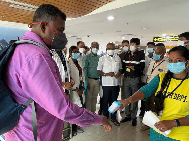 in chennai International Airport the r pcr test center will be in 13 minutes இனி சென்னை விமான நிலையத்தில், டெஸ்ட் எடுத்த 13 நிமிடத்தில் கொரோனா முடிவுகள்..! இத படிங்க..!