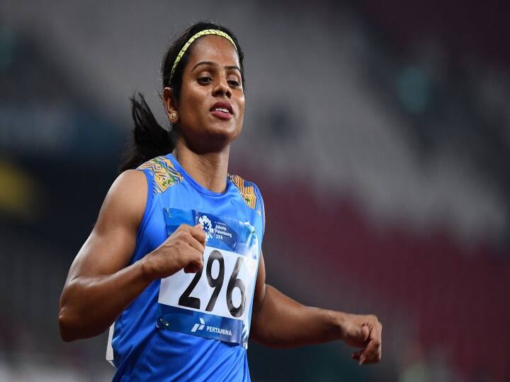 Tokyo olympics: women's 200 Meter India's dutee chand finishes 7th in heats and  fails to qualify for semifinals Tokyo Olympics: டோக்கியோ ஒலிம்பிக்: மகளிர் 200 மீட்டரில் ஓட்டத்திலும் டூட்டி சந்த் ஏமாற்றம்!