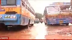 Behala Road: বেহাল বেহালার সড়কে দুর্ঘটনার ঝুঁকি নিয়েই যান চলাচল