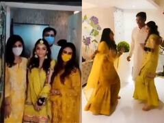 Watch: Rhea Chakraborty Attends Her Upcoming Film Chehre Director Rumy Jaffery’s Daughter Alfia’s Mehendi Ceremony