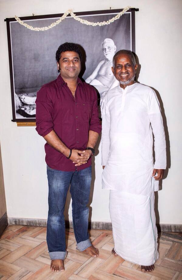 లెజండరీ మ్యూజిక్ డైరెక్టర్ ఇళయరాజాతో దేవిశ్రీప్రసాద్ రేర్ ఫోటో