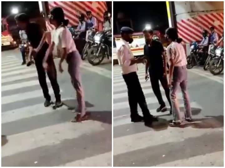 Arrest Lucknow Girl Trending on Twitter Aftet Girl Beaten Ola Cab Driver in Middile of Road in Lucknow Goes Viral लखनऊ में लड़की के कैब ड्राइवर को पीटने का वीडियो वायरल, ट्विटर पर #ArrestLucknowGirl कर रहा ट्रेंड
