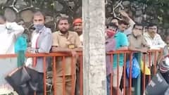 Long queue seen at COVID vaccination centre in Goregaon