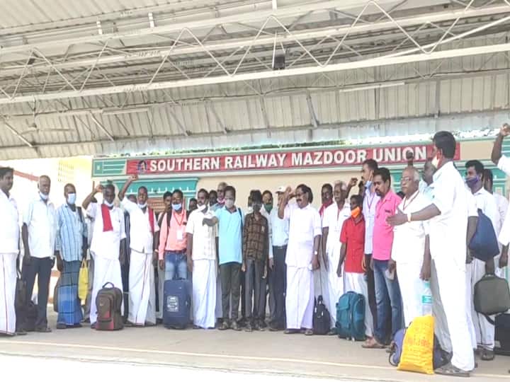 மயிலாடுதுறையில் இருந்து பாராளுமன்றத்தை முற்றுகையிட புறப்பட்ட விவசாயிகள்!