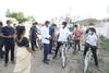 Puvvada Ajay Kumar Cycle Yatra: ఖమ్మం రోడ్లపై మంత్రి సైకిల్ సవారీ... అభివృద్ధి పనులపై కలెక్టర్, మున్సిపల్ కమిషనర్తో కలిసి లైవ్ రివ్యూ