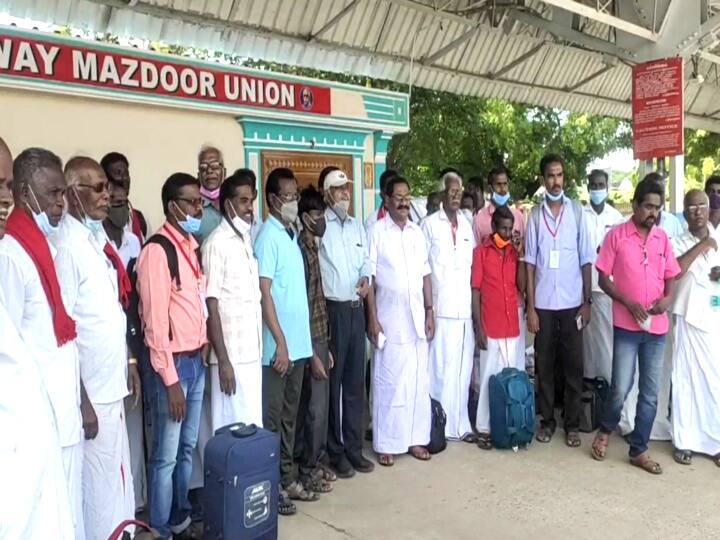 மயிலாடுதுறையில் இருந்து பாராளுமன்றத்தை முற்றுகையிட புறப்பட்ட விவசாயிகள்!